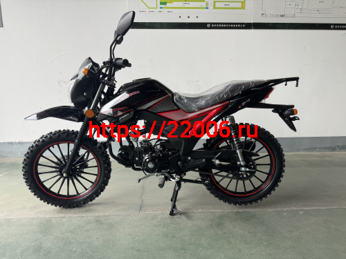 Мопед Alpha SA Max OFFROAD (Тюнинг) (багажник зад, литые диски, обтекатель, LED фара) КРАСНЫЙ фото 3