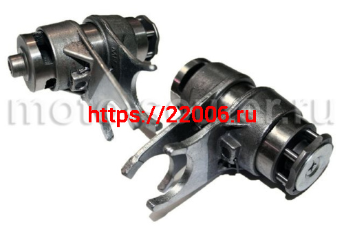 Вилки переключения в сборе (копирный вал в сборе) двигатель 139FMB 50cc N-1-2-3-4-N