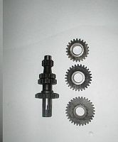 Вал первичный ускоренный + шестерни ускоренные 2, 3, 4 передачи вторичного вала 23*23 зуб Урал