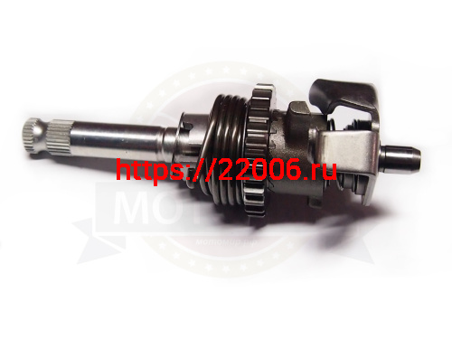 Вал кикстартера в сборе CB250 см3 Zongshen ZS 174MN-3 (100303308) (НАБОР) фото 3