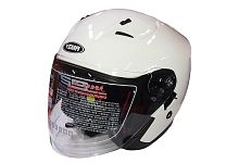 Шлем открытый YM-637 "YAMAPA", белый, размер XL (с антикрылом) NEW