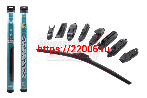 Щётка стеклоочистителя бескаркасная Sport-Design HEMEN 510 мм + 8 адаптеров (HBL510) Щётка стеклоочистителя бескаркасная Sport-Design HEMEN 510 мм + 8 адаптеров (HBL510)