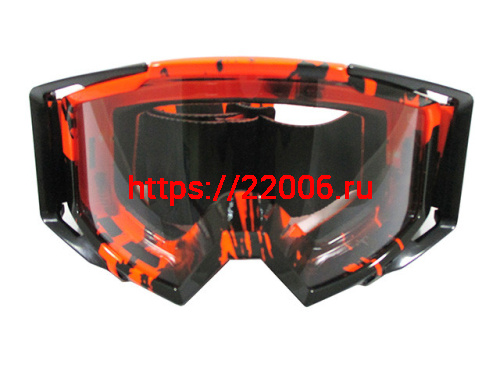 Очки 815-138 оправа черно-оранжевая, линза прозрачная двойная Очки 815-138 оправа черно-оранжевая, линза прозрачная двойная