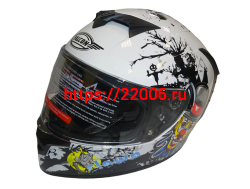 Шлем интеграл FALCON F702, размер M, с очками, (уп. 6 шт.)