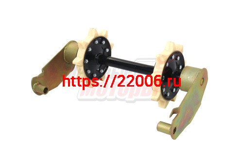 Вал Буран направляющий ведомый (с балансирами)(110200300)+(110200110+110200090)