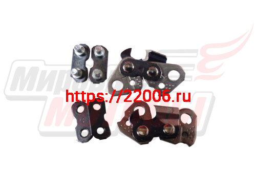 Ремкомплект цепи 3/8-1,6 RS (2реж.зуба+2соед.звена+2планки) Ремкомплект цепи 3/8-1,6 RS (2реж.зуба+2соед.звена+2планки)