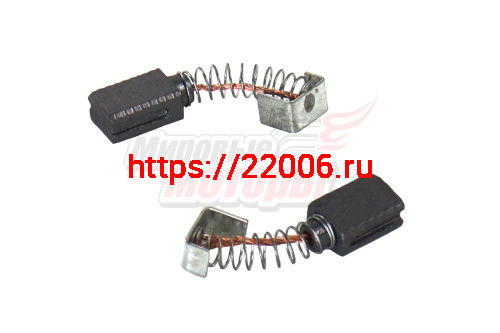 Щетки (№575) Интерскол (5х8х11) МП-65Э Проточка с 2-х сторон,пружина,квадр.пятак-уши Щетки (№575) Интерскол (5х8х11) МП-65Э Проточка с 2-х сторон,пружина,квадр.пятак-уши