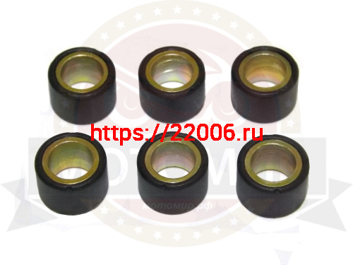 Ролик вариатора (компл 6 шт.) 16х13  6,0 гр GY6-50, 139QMB (НАБОР)