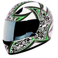 Мотошлем THH TS-38 №4  white/green (M)