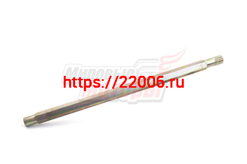 Вал ведущий Тайга голый (С40200521) (крупный шлиц, 600мм)