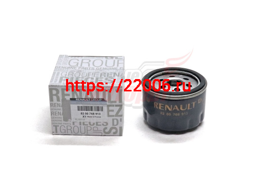 Фильтр масляный Logan, Duster, Sandero, Clio, Kangoo, Megane, Scenic (8200768913)