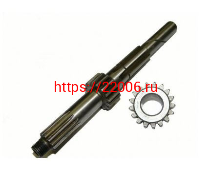 Вал первичный Иж Юпитер в сборе с шестерней 2 пер. (17зуб.) (ИЖЮ.1-69-1 + ИЖЮ.1-135) (з-д ИЖМ Вал первичный Иж Юпитер в сборе с шестерней 2 пер. (17зуб.) (ИЖЮ.1-69-1 + ИЖЮ.1-135) (з-д ИЖМ