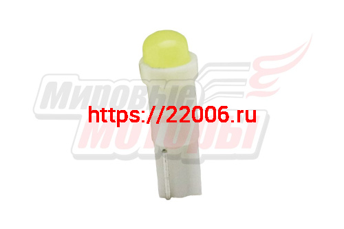 Лампа 12 В T5, 1 светодиод COB, без цоколя, белая Лампа 12 В T5, 1 светодиод COB, без цоколя, белая