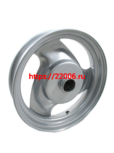 Диск колеса 10" Yamaha Jog передний, штампованный, барабанный тормоз Диск колеса 10" Yamaha Jog передний, штампованный, барабанный тормоз