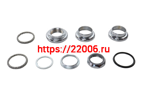 Детали рулевой колонки резьбовая 1-1/8" (25,4/34/30 мм, общ.h=34,8 мм стальн.) VP-МH501(комп