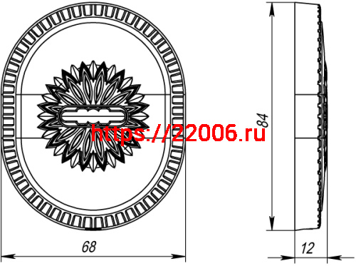 Декоративная накладка Armadillo (Армадилло) на сувальдный замок PS-DEC CL (ATC Protector 1) GP Золото фото 3