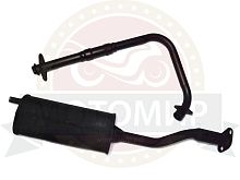 Глушитель трицикл Аякс2  + колено (не разборная рама)