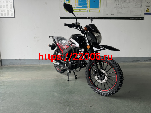 Мопед Alpha SA Max OFFROAD (Тюнинг) (багажник зад, литые диски, обтекатель, LED фара) КРАСНЫЙ фото 5