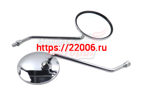 Зеркала (013) металл. (мал.круглые хром) длин.стойка (в уп. 50 пар) Зеркала (013) металл. (мал.круглые хром) длин.стойка (в уп. 50 пар)