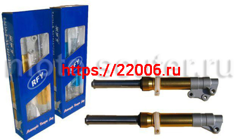 Амортизатор Yamaha Jog передний спортивный, дисковый тормоз золото RFY Амортизатор Yamaha Jog передний спортивный, дисковый тормоз золото RFY