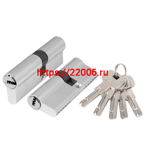 Цилиндровый Ajax (Аякс) механизм (AZ200/60) AZ2000Key60 (25+10+25) CP хром