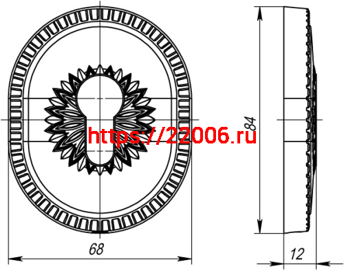Декоративная накладка Armadillo (Армадилло) на цилиндр ET-DEC CL (ATC Protector 1) СР Хром фото 3 Декоративная накладка Armadillo (Армадилло) на цилиндр ET-DEC CL (ATC Protector 1) СР Хром фото 3