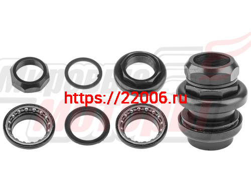 Детали рулевой колонки "Kenli" резьб.1" (22,2/30/27мм, общ.h=36.5 мм ЧЕР) KL-B205(компл)