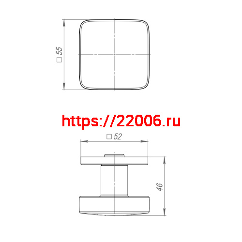 Ручка Punto (Пунто) раздельная R.ARC.R52.SALUT SSC-16 сатин.хром ТРОСИК фото 3