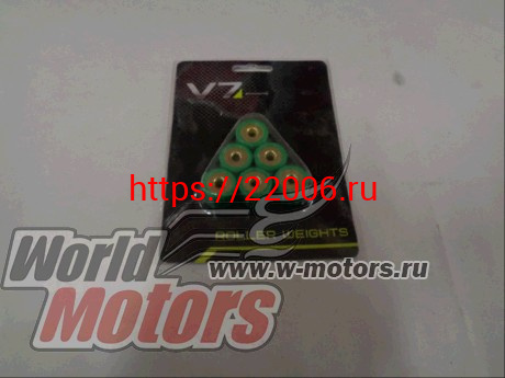 Ролики вариатора 16х13 12 гр. 139QMB (GY6-50) (КОМПЛ.=6шт.) Ролики вариатора 16х13 12 гр. 139QMB (GY6-50) (КОМПЛ.=6шт.)