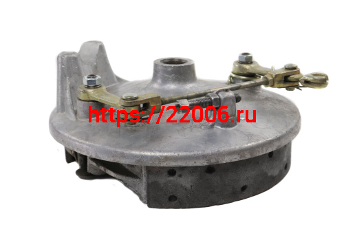 Крышка тормозного барабана телескопической вилки в сборе Н/О Урал (реставр.) Крышка тормозного барабана телескопической вилки в сборе Н/О Урал (реставр.)