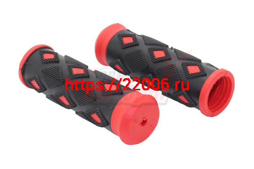 Ручки руля вело 90мм (пара) "Ромбик" Ручки руля вело 90мм (пара) "Ромбик"