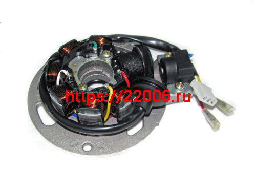 Статор генератора 1P40QMB 6+1 катушек (Keeway,Vento,Stels) Статор генератора 1P40QMB 6+1 катушек (Keeway,Vento,Stels)