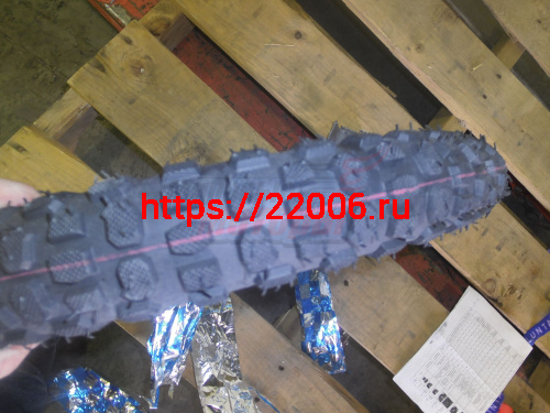 Покрышка 12" 3,00-12 камерная (БЕЗ КАМЕРЫ) кроссовая задняя "Monster" МАРКИРОВАННАЯ