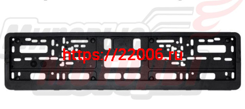 Рамка автомобильного номера (пластик) евро-книжка,чистая ЧЕРНАЯ