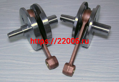 Коленвал Юпитер левый втулочный толстый вал