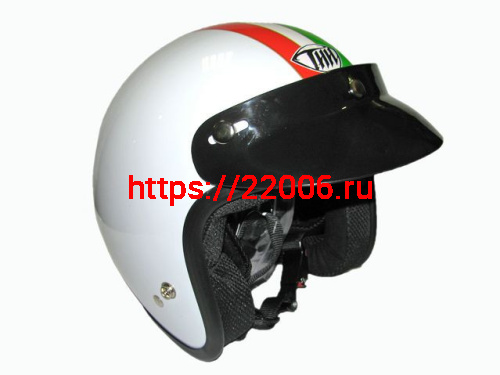 Мотошлем THH T-380 №8 white/green (L) Мотошлем THH T-380 №8 white/green (L)