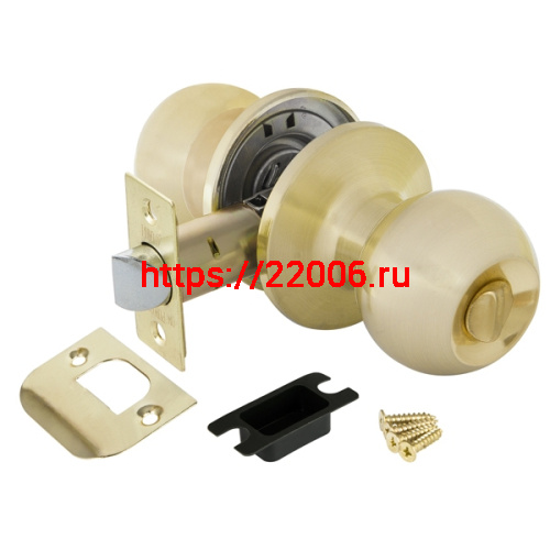 Ручка Punto (Пунто) защелка DK672 SB-BK (6072 SB-B) (фик.) мат. золото