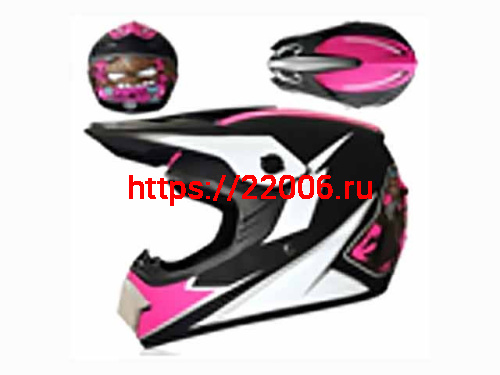 Мотошлем VIRTUE MD-905 Кросс черно-белый матовый (L)