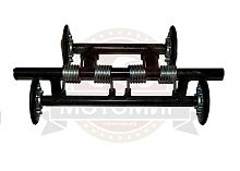 Тележка 515мм, мотобуксировщика симм,етричная  универсальная в сборе (4 пружины)