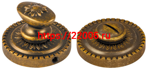 Ручка Armadillo (Армадилло) поворотная BK6.R.CL55 (BK6/CL) OB-13 античная бронза