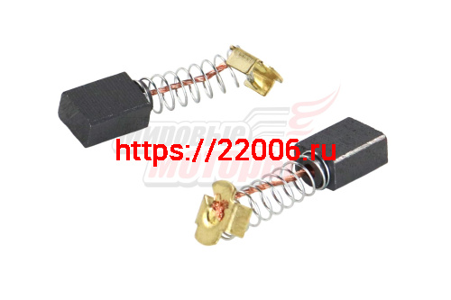 Щетки (№568) Интерскол (5*8*10) МП-100,Пружина,пятак уши