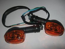 Боковой фонарь задний с оранжевым стеклом Racer Lupus, WM Mantis, YB50QT-9 (пара)