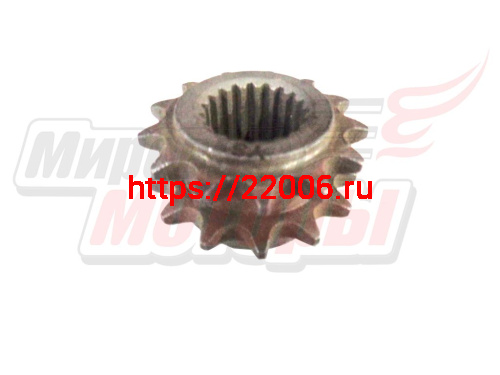 Звезда редуктора малая двухрядная 168F/168F-2L Звезда редуктора малая двухрядная 168F/168F-2L