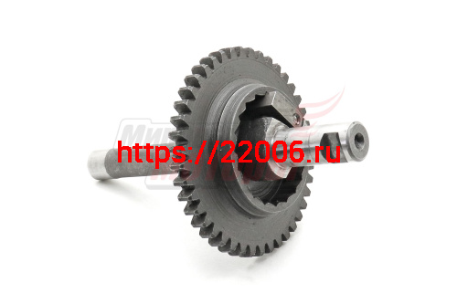 Вал Урал кикстартера в сборе с шестерней пуск.мех-ма (7204408Б) (для мотоциклов без заднего хода) Вал Урал кикстартера в сборе с шестерней пуск.мех-ма (7204408Б) (для мотоциклов без заднего хода)