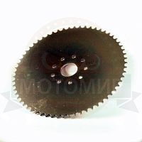 Звезда 62 зуб. (415) цепи, задняя  "Газуля" F50/72/80 голая (9 отверстий) (пришла как 39045)