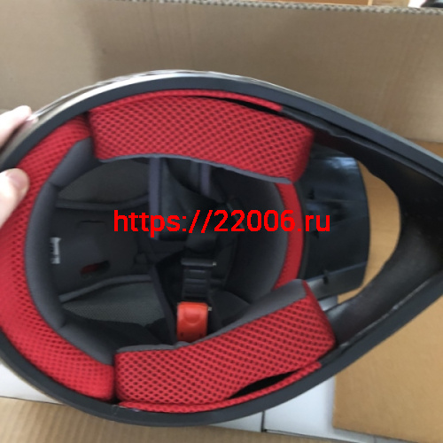 Шлем кроссовый "Safelead" HF-117 NEW черный (B04) размер S фото 3