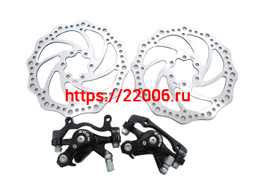 Набор дискового тормоза Zoom H-280 (перед.+задн.) два диска 160мм, черные 3120280А Набор дискового тормоза Zoom H-280 (перед.+задн.) два диска 160мм, черные 3120280А