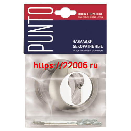 Накладка Punto (Пунто) под цилиндр ET.R.TL54 (ET TL) SG/GP-4 матовое золото/золото фото 2