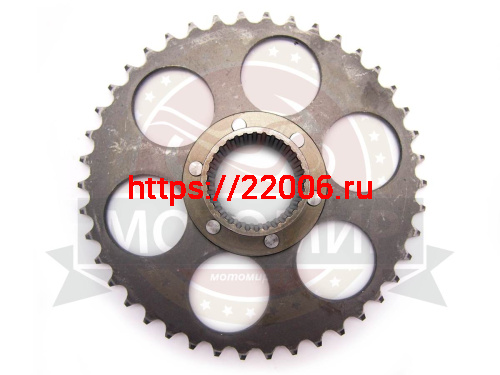 Звезда 42 зуб. (520) цепи, задняя Иж голая, шлицевая цепи, СN (кол-во в коробке 20 шт) фото 2