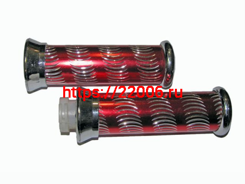 Ручки руля декоративные красные (ручка газа + левая) Ручки руля декоративные красные (ручка газа + левая)